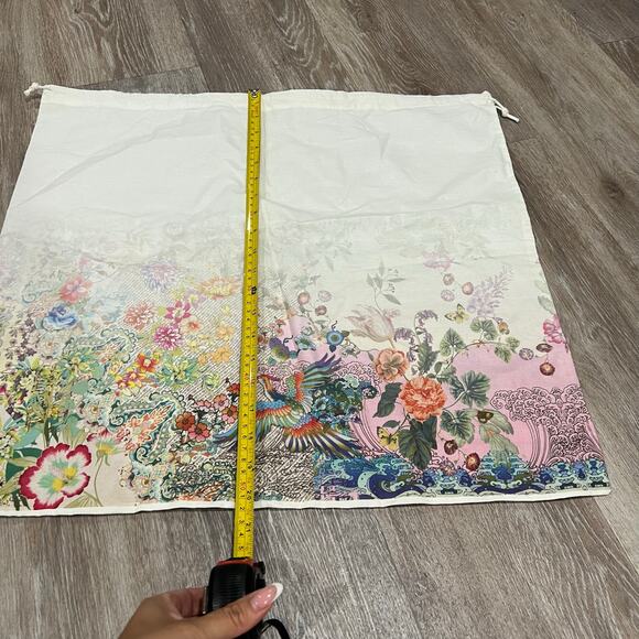 Johnny Was Large Floral Muslin dust Bag - Picture 3 of 4